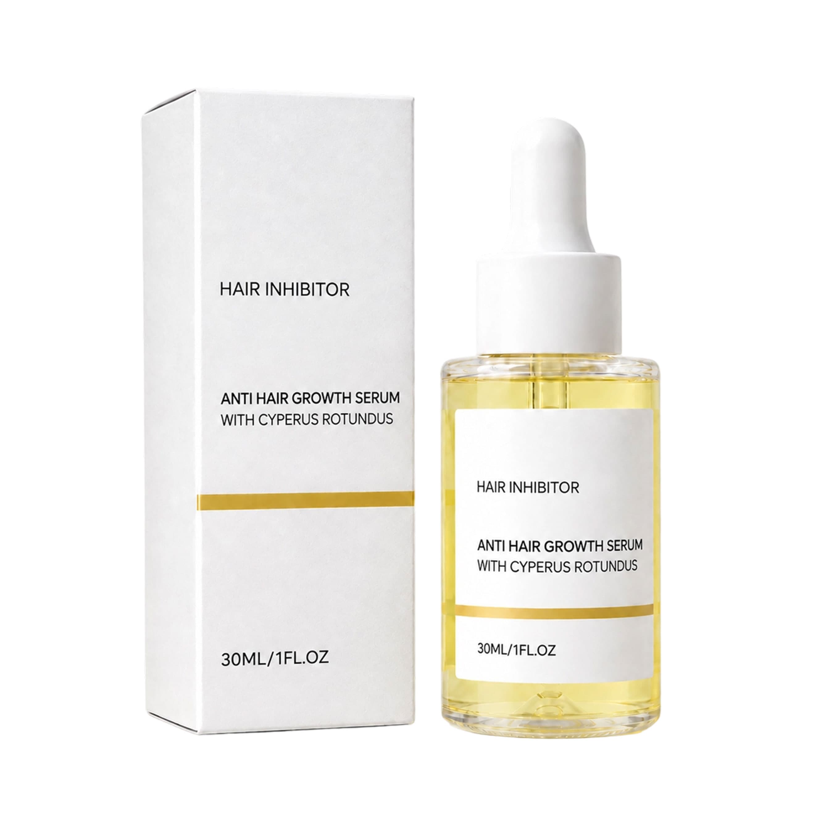 Lightweight body serum dropper bottle with matching white box